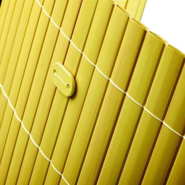 NOOR Befestigungskit für PVC Sichtschutzmatten Farbe bambus, VE: 26 Stück, 155KITBAMBUS