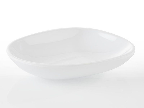 APS Teller -MINI-, 10,5 x 8,5 cm, Höhe: 2 cm, Melamin, weiß, 0,07 Liter, VE: 20 Stück, 84444
