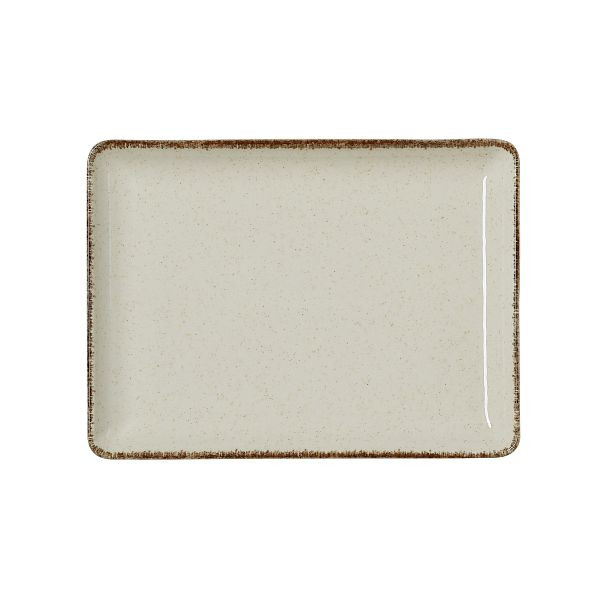 WAS Teller Smilla Sand, flache Ausführung, 23 x 17 cm, VE: 6 Stück, 4887223