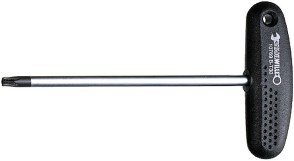 STAHLWILLE TORX-Schraubendreher mit Bohrung Nr.10769B TORX-Größe T10 Klingen-Länge 100 mm, 43300010