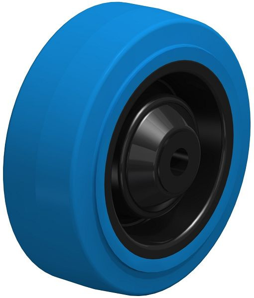 Blickle POEV 100/10KD-SB Rad aus Elastik-Vollgummi, Blau, 856399
