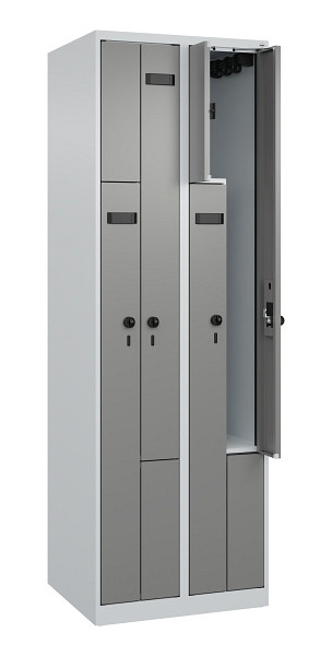 C+P Z-Spind Evolo PLUS, 4 Fächer, 1850x600x500mm, 7035/0004, 049003-204 S10014