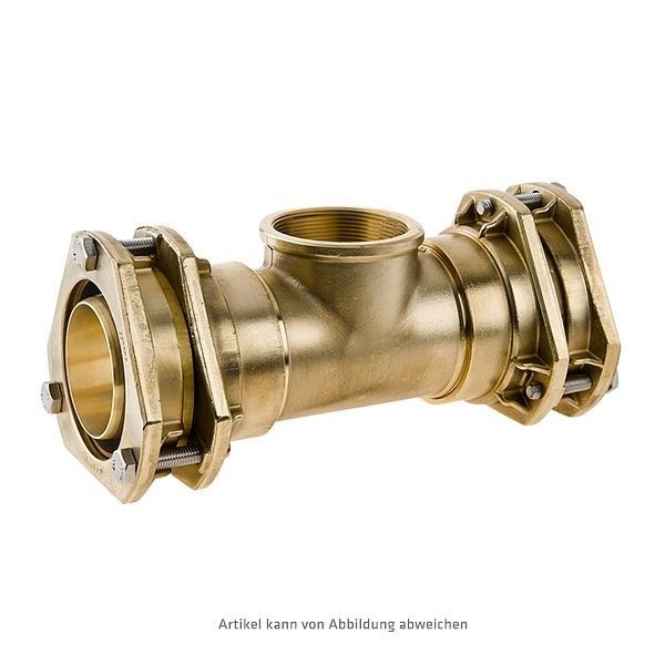 BEULCO T-Stück Mittelabgang Innengewinde 11/2" 63x6,8mm (Flansch), 303939