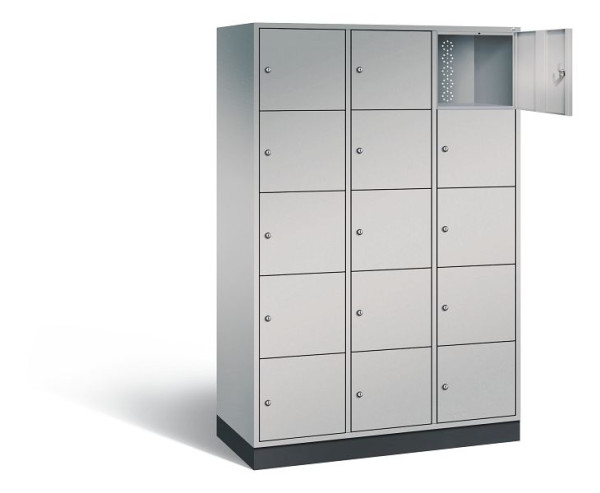 C+P XL-Schließfachschrank Intro, H1950xB1220xT490mm, Farbe: Weißaluminium, 8570-302 S10114