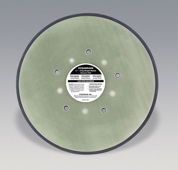 Dynabrade 11" x 1/2" Dynapad Ass'y, Hakenfläche, 56231