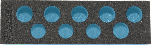 Hazet 2-Komponenten Weichschaum-Einlage, für 163-252/9, Abmessungen / Länge: 172 mm x 50 mm, 163-252L