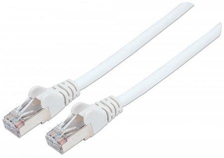 INTELLINET Netzwerkkabel, Cat6A, S/FTP, RJ45-Stecker/RJ45-Stecker, 3 m, weiß, 313438