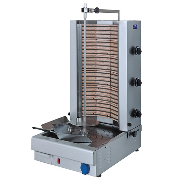 Mastro Elektro-Dönergrill mit 3 Heizzonen, Motor unten, 70 kg, 9831N