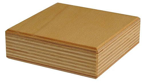 Bedrunka+Hirth Arbeitsplatte workergo, Dreieck-Platte geeignet für Klemmfeststellung, Buche Multiplex, 750/600/25 mm, BE1.7560K25