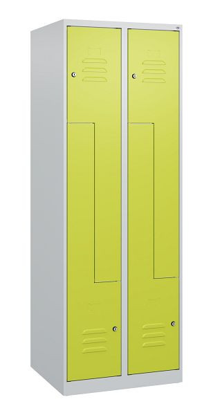 C+P Z-Spind Classic PLUS, 4 Abteile, 1700x600x500mm, 7035/0024, Zylinderschlösser, 0800037-204 S10027