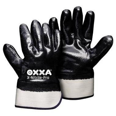 OXXA Handschuh X-Nitrile-Pro 51-082 mit Stulpe geschlossen, VE: 12 Paar, Größe: 10, 15108210
