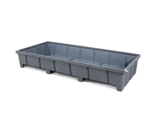 DENIOS Regalwanne Typ RWP 27.6 aus Polyethylen (PE), für Regale mit Fachbreite 2700 mm, 201372