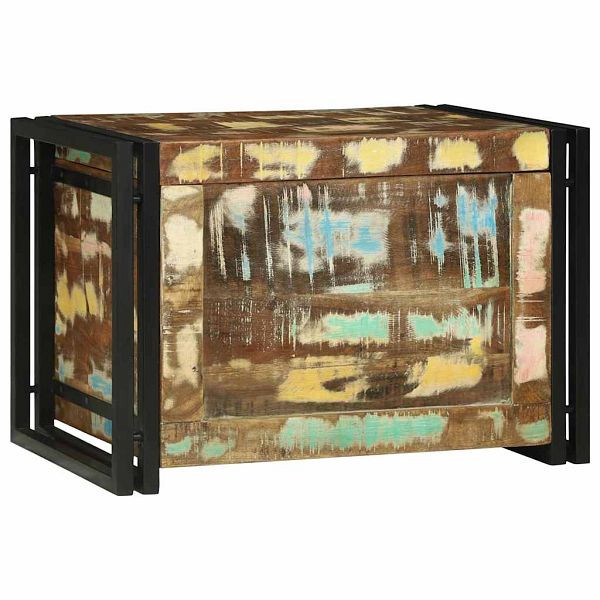 vidaXL Aufbewahrungsbox Braun und Schwarz 60 x 40 x 41 cm Altholz, 4016752