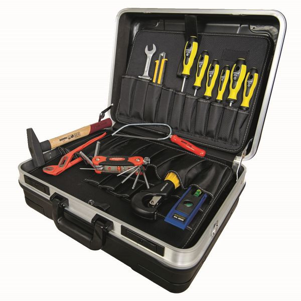 BRINKO Lehrlingskoffer BRIbasic, Werkzeugset, 14 Teile in Koffer, 7416