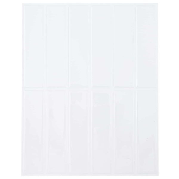 vidaXL Rechteckige Fliese 50-teilig Weiß 29 x 23 x 0,08 cm, 42046170