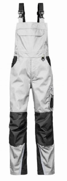 4PROTECT Latzhose IOWA, in der Farbe: weiß/grau, in der Größe: 56, 3834-56