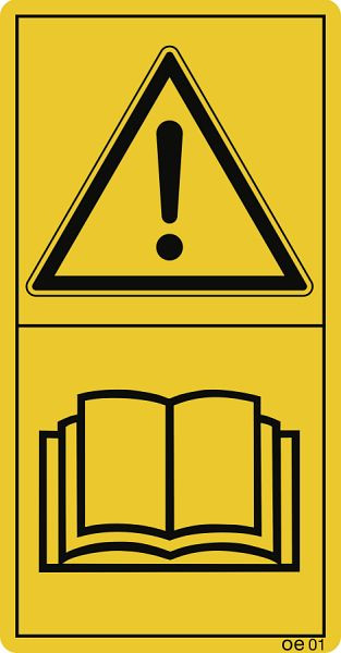 Moedel Vor Inbetriebnahme die Betriebsanleitung..., Folie, 88x168 mm, VE: 2 Stück/Bogen, 69438