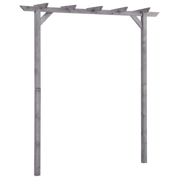 vidaXL Garten-Pergola Grau 200x40x205 cm Imprägniertes Kiefernholz, 313567