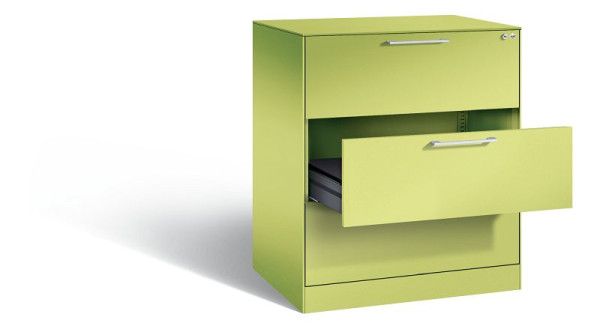 C+P Karteischrank Asisto, H1010xB800xT600mm, Farbe: Viridingrün / Viridingrün, Bügelgriff, 146243-322 S10032