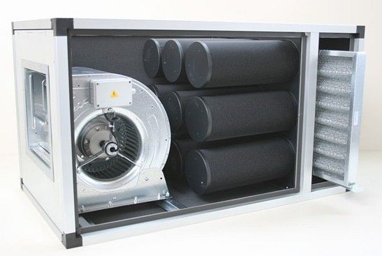 AIRFAN Filterzentrale zur Geruchsbeseitigung und Filterung von organischen Stoff, 146 kg mit doppelwandigen Paneelen, CCAMW130