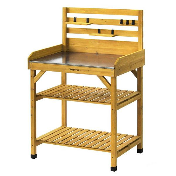 VegTrug Pflanztisch 100% Holz, Farbe Natur, 1228, 4251638312287