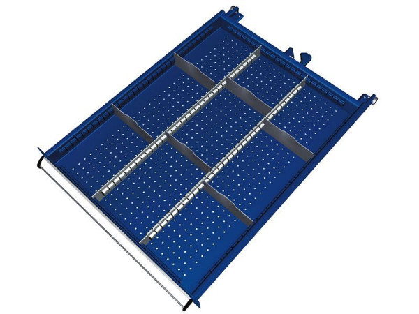 KLW Einteilungsmaterialsatz für Schubladen Fachhöhe 50 mm in SEB - Schrank, Schrankgröße 572 x 750 mm B x T, B02, SEB-B02-032