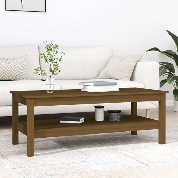 vidaXL Couchtisch Honigbraun 110x50x40 cm Massivholz Kiefer, 814277