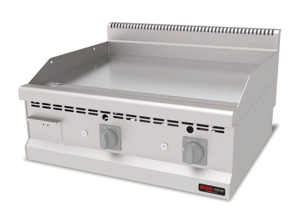 SGS Gastro Gas Bratplatte Hardchrome, Glatt, 12.6 kW, Premium Serie 700, AGI870CR