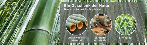 casaria Laptoptisch Bambus 55x28x35cm Belüftungslöcher & Schublade, 106908