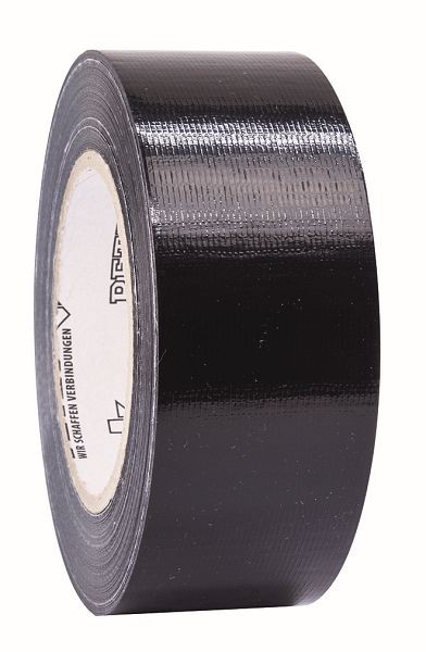 Petec Uni-Gewebeband, Schwarz, 48mm x 50 m, 87350