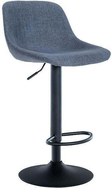 CLP Barhocker Loft Stoff, blau, 321075, 4251756480516