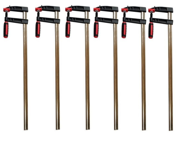VaGo-Tools Profi Schraubzwinge 500x120 mm Zwinge Leimzwinge Klemmzwinge Temperguss, VE: 6 Stück, 220-006x6_dv