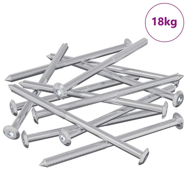 vidaXL Möbel-Schrauben 1000-teilig Silber Stahl, 864405
