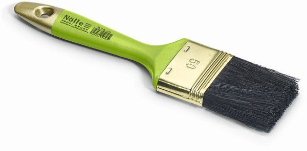 Nölle Lackierpinsel 7. Stärke 1,5", schwarze Borstenmischung, 1,5" = 40 mm, Borstenlänge 50 mm, Zwinge vermessingt, VE: 12 Stück, 57815