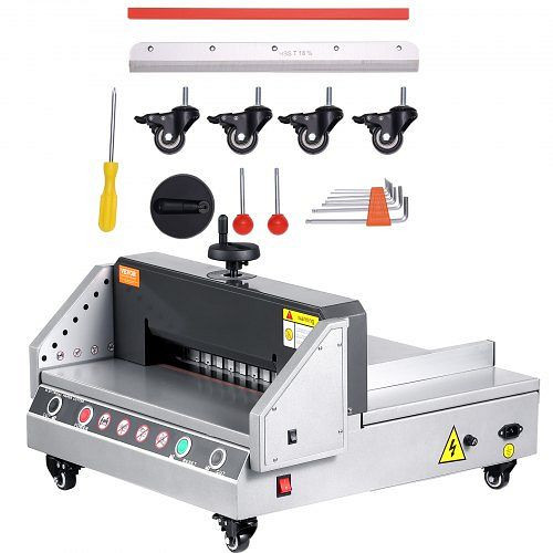 VEVOR elektrischer Papierschneider, 330,2 mm Breite/4 cm Stärke, für Büro, Schule, Druckerei, mit Tastensteuerung, DDQZJEKDD330G8CXB001V2