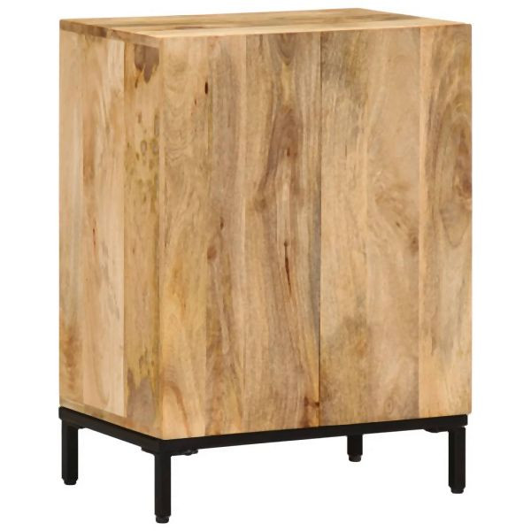 vidaXL Sideboard 53x35x72 cm Massivholz Mango, rau, 4009948