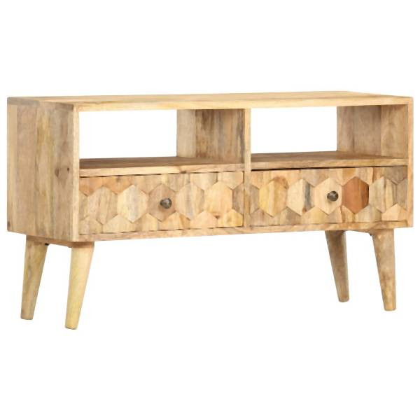 vidaXL TV-Schrank 90 x 30 x 50 cm Massivholz Mango, 286463