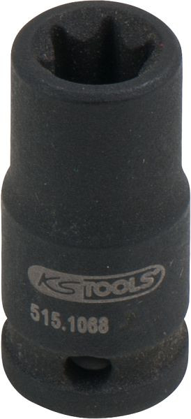 KS Tools 1/4" Torx-E-Kraft-Stecknuss, kurz, E8, 515.1068
