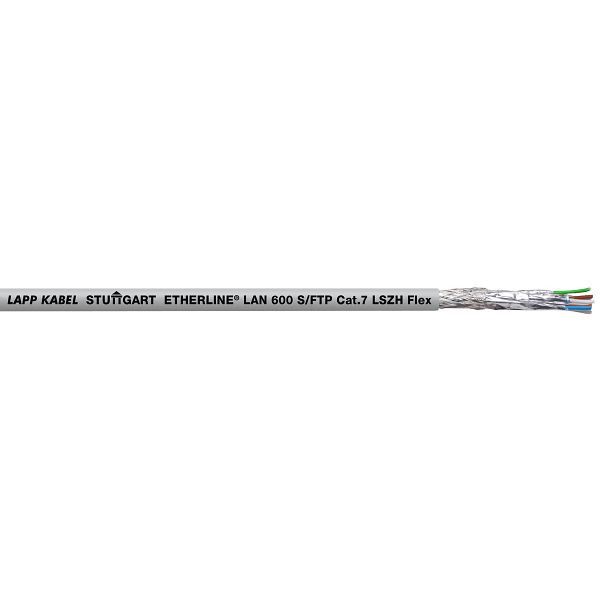 LAPP Ethernet-Leitung UNITRONIC® LAN 600 S/FTP Cat.7 LSZH Flex, VE: 500 Meter, 2170142/500
