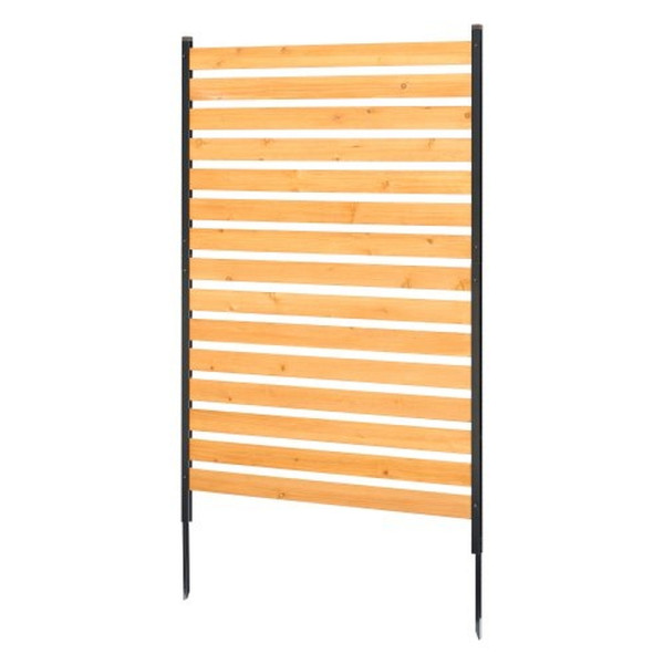 VEVOR Holz-Sichtschutzzaun 1550x980mm, 1-Paneel für Klimaanlagen, Poolgeräte, Mülltonnen, mit Metallpfählen für Garten, MZL3961INCH10PAC9V0