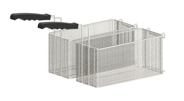 Casselin Frittierkorb Set 2 x 6,5 L - Für 16 Liter Fritteuse CFP162, CL2PF16