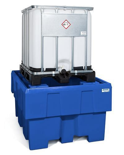 DENIOS Auffangwanne classic-line aus PE für 1 IBC, 267588