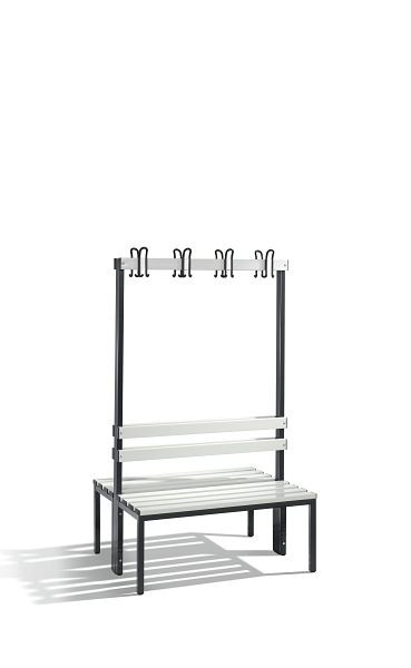 C+P Garderobenbank doppelseitig Basic, H1650xB1000xT750mm, 8050-200 S10008