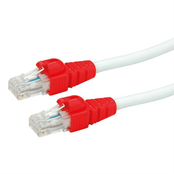ROLINE EASY Patchkabel Kategorie 6A (Class EA) UTP, weiß, 0,3 m, 21.15.2460