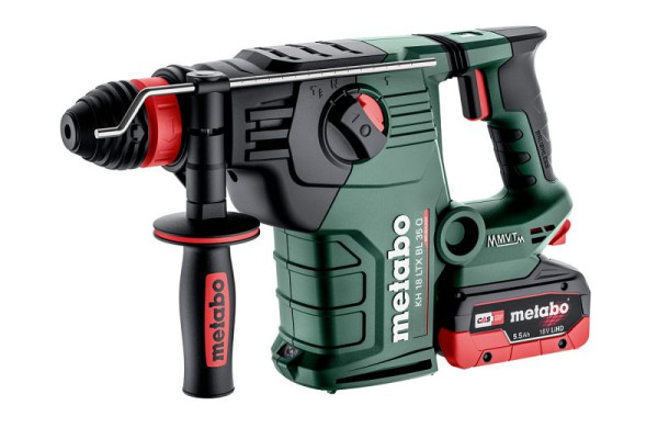 metabo Akku-Kombihammer KH 18 LTX BL 35 Q metaBOX 185 XL, inkl. 2 Akkus und Ladegerät, 600813660