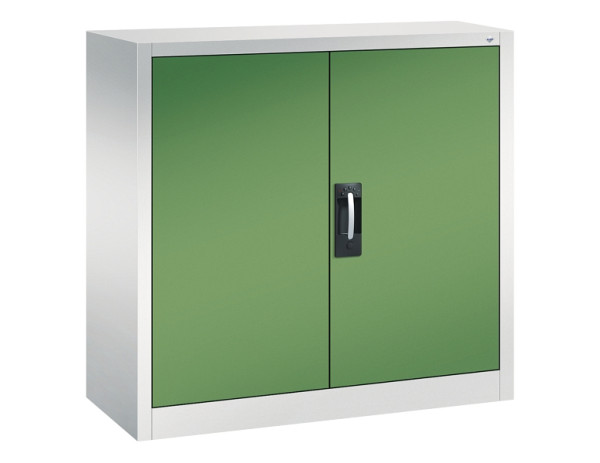 C+P Flügeltürenschrank Serie 13, H1000xB1000xT420mm, 7035/6011, 130944-20 S10083