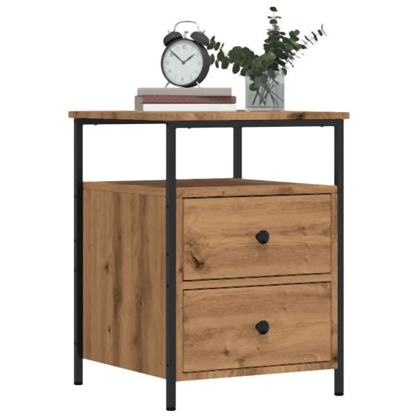 vidaXL Nachttisch Artisan-Eiche 44x45x60 cm Holzwerkstoff, 857256