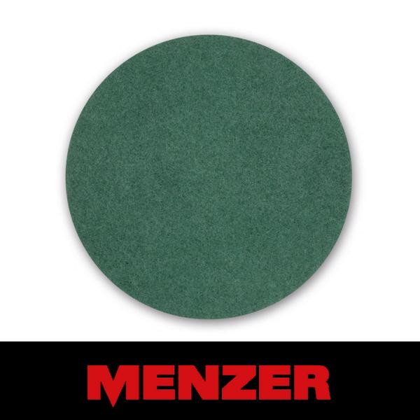 Menzer Normalpad, Ø 406 mm, grün, Strapazierfähiger Polyester, VE: 10, 241071000
