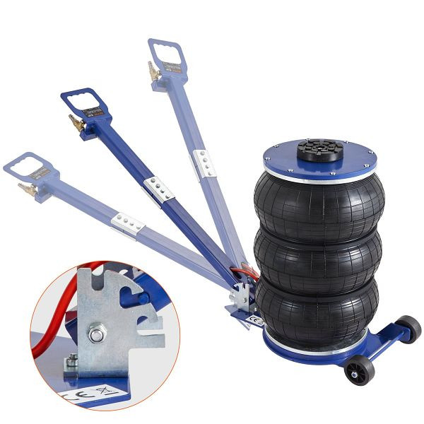 VEVOR Pneumatischer Wagenheber Triple Bag Air Jack 5 t, Dreifachbeutel Luftheber 140-470 mm Hubhöhe Sack Luftwagenheber, QNQJDDBSZB5T64PKJV0