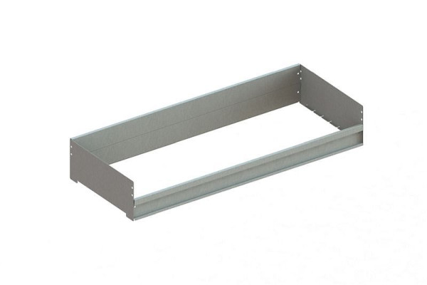 Meta Schüttgutmulde 1000x400 mm, Höhe 150 mm, verzinkt, inkl. Befestigungsmaterial, 20097169